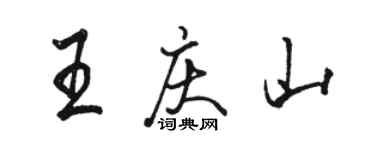 駱恆光王慶山行書個性簽名怎么寫