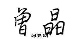 王正良曾晶行書個性簽名怎么寫