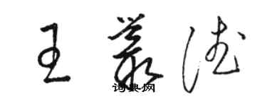 駱恆光王叢德草書個性簽名怎么寫