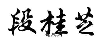 胡問遂段桂芝行書個性簽名怎么寫
