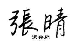 王正良張晴行書個性簽名怎么寫