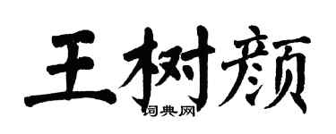 翁闓運王樹顏楷書個性簽名怎么寫
