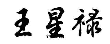 胡問遂王星祿行書個性簽名怎么寫