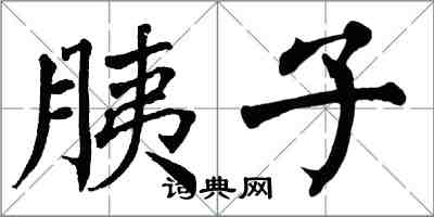 翁闓運胰子楷書怎么寫