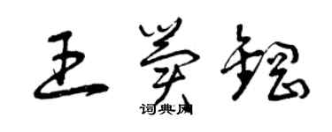 曾慶福王冀鋼草書個性簽名怎么寫