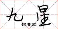 段相林九星行書怎么寫