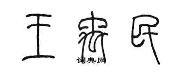 陳墨王禹民篆書個性簽名怎么寫