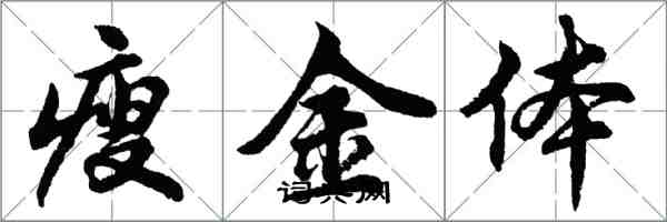 胡問遂瘦金體行書怎么寫