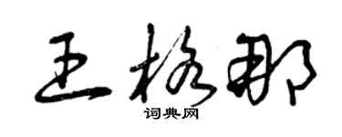 曾慶福王格那草書個性簽名怎么寫