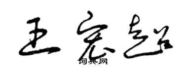 曾慶福王宏超草書個性簽名怎么寫