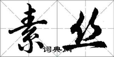 胡問遂素絲行書怎么寫