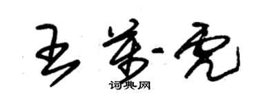 朱錫榮王萬虎草書個性簽名怎么寫