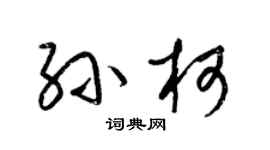 梁錦英孫柯草書個性簽名怎么寫