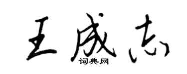 王正良王成志行書個性簽名怎么寫