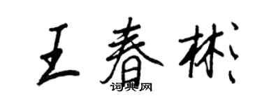 王正良王春彬行書個性簽名怎么寫