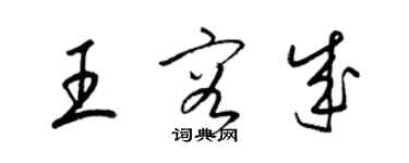 梁錦英王容成草書個性簽名怎么寫