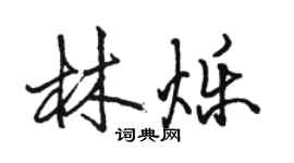 駱恆光林爍行書個性簽名怎么寫