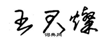 朱錫榮王君燦草書個性簽名怎么寫