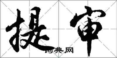 胡問遂提審行書怎么寫