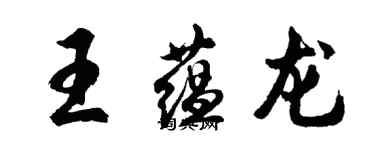 胡問遂王蘊龍行書個性簽名怎么寫