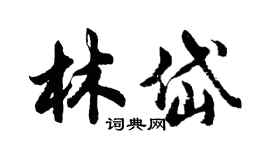 胡問遂林岱行書個性簽名怎么寫