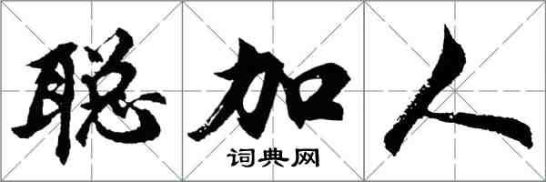 胡問遂聰加人行書怎么寫