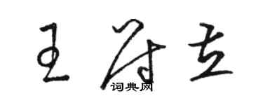 駱恆光王尉立草書個性簽名怎么寫