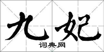 翁闓運九妃楷書怎么寫