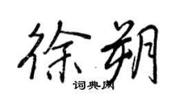 王正良徐朔行書個性簽名怎么寫
