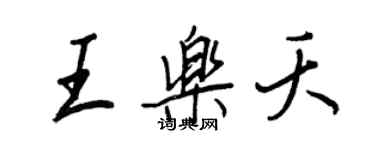 王正良王樂夭行書個性簽名怎么寫