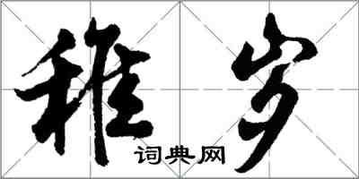 胡問遂稚歲行書怎么寫