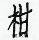 白克儉寫的硬筆楷書柑