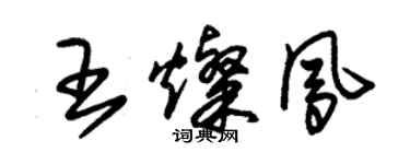 朱錫榮王燦鳳草書個性簽名怎么寫