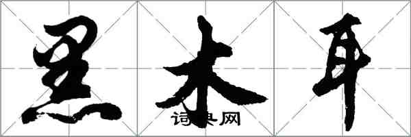 胡問遂黑木耳行書怎么寫