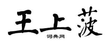 翁闓運王上菠楷書個性簽名怎么寫