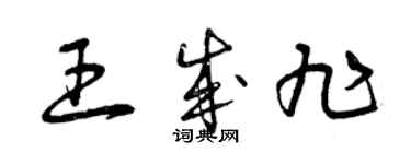 曾慶福王成旭草書個性簽名怎么寫