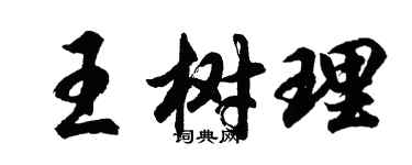 胡問遂王樹理行書個性簽名怎么寫