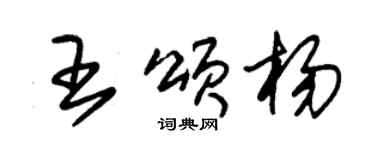朱錫榮王頌楊草書個性簽名怎么寫