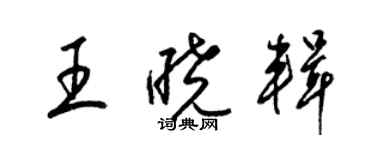 梁錦英王曉輯草書個性簽名怎么寫