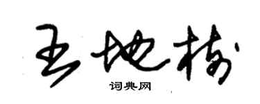 朱錫榮王地樹草書個性簽名怎么寫