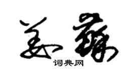 朱錫榮姜蘇草書個性簽名怎么寫