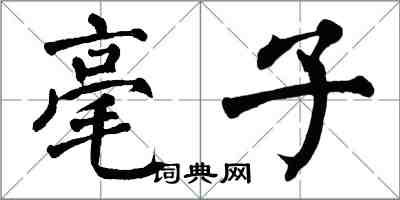 翁闓運毫子楷書怎么寫