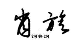 朱錫榮肖旋草書個性簽名怎么寫