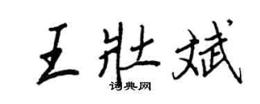 王正良王壯斌行書個性簽名怎么寫