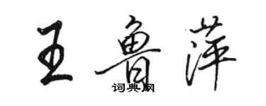 駱恆光王魯萍行書個性簽名怎么寫