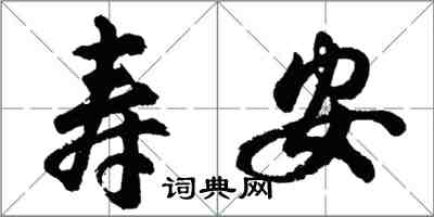 胡問遂壽安行書怎么寫