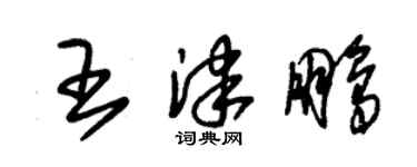 朱錫榮王津鵬草書個性簽名怎么寫