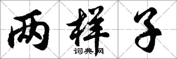 胡問遂兩樣子行書怎么寫