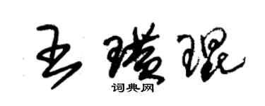 朱錫榮王璜琨草書個性簽名怎么寫