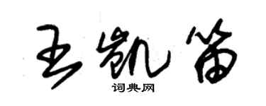 朱錫榮王凱笛草書個性簽名怎么寫